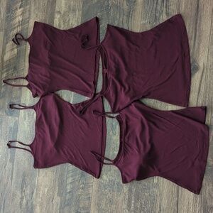 ♥️ 4 SKIMS NWOT Modal Stretch Shelf Bra Tanks